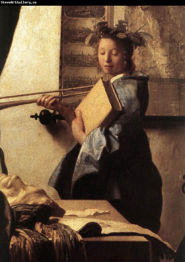 VERMEER VAN DELFT, Jan The Art of Painting (detail)  awr